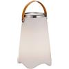 RL LIVE YOUR LIGHT Reality Leuchten Jamaica R55086101 - Lampada da tavolo a LED da esterno con funzione di raffreddamento da spumante, in plastica bianca, altoparlante Bluetooth, RGBW cambia colore LED