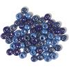 Rayher Rondella Vetro, Opaco, Ton.Blu-Turchese, Ø 8,7 Mm, Scatolina 55G, 1441900