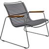 Houe - Poltrona bassa Click - Grigio - Acciaio termolaccato - Designer Henrik Pedersen