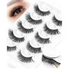 Obeyalash Cat Eye Ciglia Autoadesive Lunga Durata Ciglissime Press E Go Autoadesive Eyelashes Natural Look No Glue Preglued Eye Lashes Needed Diy Extension Ciglia at Home (U-705)