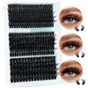 Obeyalash 60D+80D+100D Ciglia Finte Ciuffetti 275Pcs Extension Ciglia Ciuffetti Ciglia Finte 10-18mm Ciuffetti Ciglia D Curl Extension Ciglia Ciuffetti DIY Lashes Extension by Obeyalash