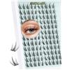 Obeyalash Manga Ciglia Finte Ciuffetti Anime Lashes Cat Eye Cluster Lashes C Curl Individual Eyelashes Wispy 120pcs Extension Ciglia Ciuffetti 6-12mm Spiky DIY Eyelash Extensions by Obeyalash(ZK33)