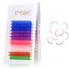 EMEDA Extension Ciglia Colorate D Curl .07 Spessore Blu Viola Rosa Bianco Rosso Verde Mix Color 15mm Pop Hot Colorate Extra Classic Singolo Estensioni Ciglia Singole (mix color -14mm)