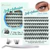 Obeyalash Ciglissime Press E Go Autoadesive D Curl Cluster Lashes Kit Ciglia Finte Ciuffetti 8-14mix Ciglia Autoadesive Lunga Durata Self Adhesive Eyelashes DIY Lashes Extension at Home(Y14)