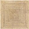 HAMID - Tappeto di Iuta Alhambra Colore Naturale, Tappeti 100% Fibra di Iuta, Intrecciato a Mano, Tappeti per Soggiorno, Sala da Pranzo, Camera da Letto, Corridoi (200x200cm)