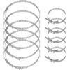 Joyan 10 Pezzi Fascette Metalliche, 20-50mm e 50-120mm, Fascette Stringitubo Inox, Regolabili, Adatte a Tutti I Tipi di Condotti di Ventilazione e di Riparazione Auto