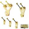 NCOALE Ganci per Quadri Muro, Kit di Fissaggi per Quadri 5 misure 10-100 lbs, Heavy Duty Gancetti per Quadri con Chiodi per Appendere Quadri, Specchi (25 Pezzi Set)