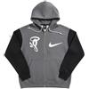 Nike x Syna Solo SWOOSH Fleece Full-Zip Hoodie Nero,Argento