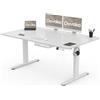 Devoko 160 x 80 cm scrivania regolabile in altezza, Ufficio con quattro sezioni,