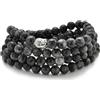 Self-Discovery Mala Buddha Charm Meditazione Gioiello di 108 Mala Preghiera Bracciale o Collana (Labradorite)