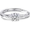 ADRAMATA Anelli Donna Argento 925 | Anello Regolabile Zirconia Cubica Fidanzamento| Anello di Promessa Fedi Nuziali | Anelli Matrimonio | Anelli Promessa | Anello Argento/Oro, Regalo di Anniversario,S