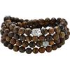Self-Discovery Mala Buddha Charm Meditazione Gioiello di 108 Mala Preghiera Bracciale o Collana (Occhio di tigre marrone (Brown Tiger Eye))