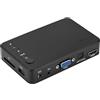Akozon Lettore Multimediale Garsent, Lettore Multimediale e Video HD 1080p Che Supporta USB, Scheda SD, Pressione Elevata con Controllo IR Lontano, (Spina europea)