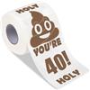 Qpout sei 40 Carta Igienica Stampata Gag Regalo, migliore amico regali di compleanno novità carta igienica rotolo di carta igienica gag regali, felice 40 ° compleanno carta igienica divertente Prank