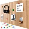 Ykall Bacheca decorativa in feltro 60x40 cm spessore parete di sughero decorativa in feltro autoadesivo, lavagna pieghevole per visione board per pareti a scuola casa