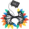 KIMISS Stringa Natalizia a LED C9 - Luci a Fragola Impermeabili da 16,4 Piedi con 20 LED per Interni Ed Esterni, Patio, Matrimoni, Feste, Decorazioni Natalizie
