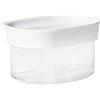 Emsa N11414 - Barattolo a Secco, 0,18 l, Rettangolare, Guarnizione Fresca, Sistema di stoccaggio, 100% Sicuro, Trasparente