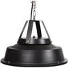Perel Riscaldatore da terrazza 1500W carbonio, montaggio a soffitto con catena, IPX4 impermeabile riscaldatore esterno, calore 360° per terrazza balcone veranda giardino, design retrò nero