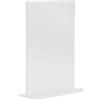 SECURIT - Porta Poster da Tavolo Verticale - Cornice Espositore Formato A5 | Acrilico Trasparente - Per Bar Ristoranti e Pub - Facile Manutenzione - Resistente