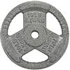 Fitvids Sporzon! Piastra in ghisa da 2,5 cm per allenamento di forza, sollevamento pesi e crossfit, singolo, grigio