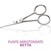 TUTTOPERLESTETICA Forbicina unghie arrotondata peli naso o bambini in acciaio inox per manicure e pedicure - Tuttoperlestetica Curva