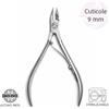 TUTTOPERLESTETICA Tronchesina per cuticole pelli da 9 mm acciaio inox per manicure e pedicure una molla Tuttoperlestetica