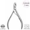 TUTTOPERLESTETICA Tronchesina per cuticole pelli da 7 mm acciaio inox per manicure e pedicure una molla Tuttoperlestetica