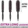 CARBON XL Spazzole Carbon XL EXTREME CARBON CERAMIC SALONXPRO in ceramica e carbonio Extra Lunga 32 mm