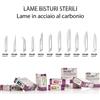 Lame Bisturi Sterili Monouso XaniPro Xanitalia in Acciaio al Carbonio - Scatola da 100 Pezzi LAMA 20
