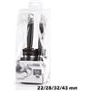 XANITALIA Kit Spazzole Professionali per Capelli - Alpha Therm 22, 28, 32, 43 mm