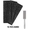 XANITALIA Strisce Abrasive di Ricambio per Raspa Pedicure in Acciaio - Set da 10 Pz