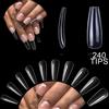TUTTOPERLESTETICA 240 TIPS PUNTE PER GEL A MANDORLA RICOSTRUZIONE UNGHIE NAIL ART