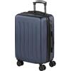 SKPAT - Bagaglio A Mano Rigido Leggero Bagaglio A Mano 55X40X20 con 4 Ruote Silenziose Trolley Cabina Estensibile Viaggio Aereo Ergonomico Durevole. Compatibile Ryanair, Blu