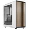 Fractal Design Case PC North Chalk White TG Clear - Bianco, 7 slot espansivi