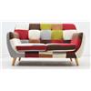 LIBEROSHOPPING Divano in tessuto 132 cm patchwork LEVANTE 2 posti
