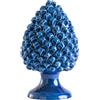 BEVILACQUA PIGNA DECORATIVA, CERAMICA SICILIANA BLU, S - h 25 x L 13 cm