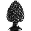 BEVILACQUA PIGNA DECORATIVA, CERAMICA SICILIANA NERO, XL - h 40 x L 24 cm