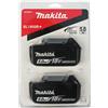 Makita 2Batterie BL1850B 5,0 Ah18V Twinpack Makita 197288-2