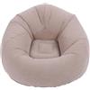 WAHEWUD Poltrona Gonfiabile, Divano Portatile Facile da riporre Design ergonomico Trasporto Pieghevole in PVC Floccato per Soggiorno Camera da Letto Balcone (Supporta 80kg)