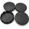 ANBOO 4 coprimozzo da 56 mm, universali, coprimozzi, coprimozzi, coprimozzi, coprimozzi universali in ABS, colore nero (OD 56 mm, ID 51 mm)