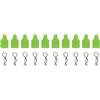 RiToEasysports 10pcs RC Body Clips Compact 3mm RC Body Clips con staffa di fissaggio per 1/18 RC Car 1/24 SCX24 RC Car(Verde)
