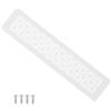 PATIKIL Griglia Di Ventilazione Per Porte 14 X 3 Pollici Alluminio Bianco | Con Venti A Lamelle E Viti Di Montaggio, Per Armadi E Ante Di Guardaroba, Resistente