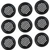 Qrity 10 Pezzi Griglia di Ventilazione Rotonda, Foro Della Griglia di Ventilazione 19mm, Griglie Ventilate, Coperchio di Ventilazione, Usato in Cucine, Armadi, Armadi e Armadi per Scarpe