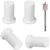 ANBOO Set di 4 passacavi per Starlink, passacavi da parete per cavo Starlink e adattatore Ethernet (bianco)