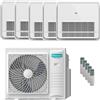 Hisense Condizionatore Hisense Console AKT penta split 9000+9000+9000+9000+9000 BTU inverter A++ unità esterna 10 kW 5AMW105U4RQC/AKT26UR4RSK8_5