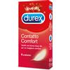 Durex Contatto Comfort Profilattici Sottili Con Forma Easy-on 6 Pezzi
