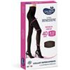 Sauber Collant Supercoprente Compressione Graduata Maglia Liscia 40den 8-12mmhg Tg.iv Nero