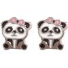 Sanico Srl Inverness Panda Kids Orecchini In Acciaio Chirurgico