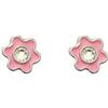 Sanico Srl Inverness Fiore Rosa Kids Orecchini In Acciaio Chirurgico