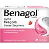 Benagol Fragola Senza Zucchero Antisettico Del Cavo Orale 24 Pastiglie